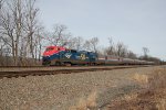 Amtrak train 43 westbound with 108 leading